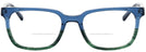 Square Blue Green Seattle Eyeworks 970 Bifocal View #2