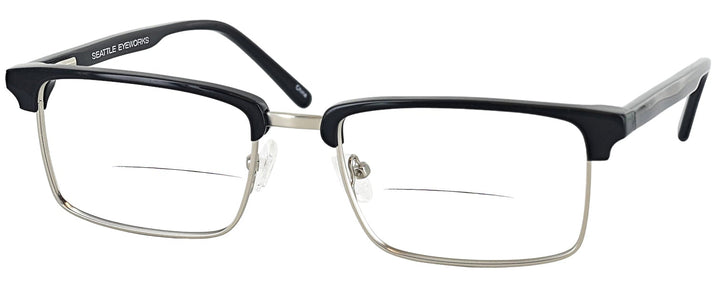 Rectangle Black Seattle Eyeworks 976 Bifocal View #1