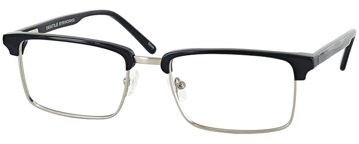 Rectangle Black Seattle Eyeworks 976 Computer Style Progressive View #1