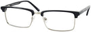 Rectangle Black Seattle Eyeworks 976 Single Vision Full Frame View #1