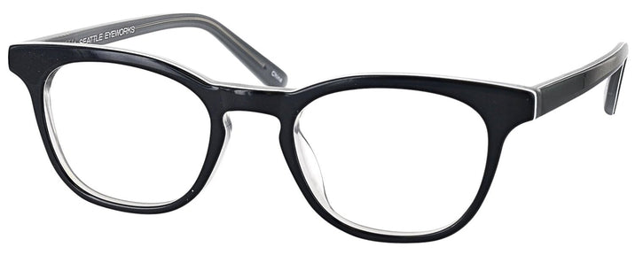 Square,Round Black Seattle Eyeworks 978 Progressive No-Lines View #1