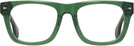 Square Transparent Green Seattle Eyeworks 1001 Single Vision Full Frame View #2