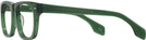Square Transparent Green Seattle Eyeworks 1001 Single Vision Full Frame View #3
