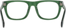 Square Transparent Green Seattle Eyeworks 1001 Single Vision Full Frame View #4