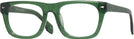 Square Transparent Green Seattle Eyeworks 1001 Computer Style Progressive View #1