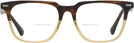Square Brown Fade Seattle Eyeworks 1002 Bifocal View #2