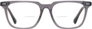 Square Transparent Grey Seattle Eyeworks 1002 Bifocal View #2