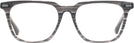 Square Striated Gray Seattle Eyeworks 1002 Single Vision Full Frame View #2
