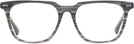 Square Striated Gray Seattle Eyeworks 1002 Single Vision Full Frame View #2