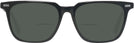 Square Black Seattle Eyeworks 1002 Bifocal Reading Sunglasses View #2