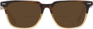 Square Brown Fade Seattle Eyeworks 1002 Bifocal Reading Sunglasses View #2