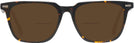 Square Tortoise Seattle Eyeworks 1002 Bifocal Reading Sunglasses View #2