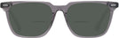 Square Transparent Grey Seattle Eyeworks 1002 Bifocal Reading Sunglasses View #2