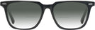 Square Black Seattle Eyeworks 1002 w/ Gradient Bifocal Reading Sunglasses View #2