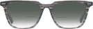 Square Striated Gray Seattle Eyeworks 1002 w/ Gradient Bifocal Reading Sunglasses View #2