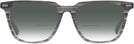 Square Striated Gray Seattle Eyeworks 1002 w/ Gradient Bifocal Reading Sunglasses View #2