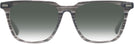 Square Striated Gray Seattle Eyeworks 1002 w/ Gradient Progressive No-Line Reading Sunglasses View #2