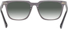 Square Transparent Grey Seattle Eyeworks 1002 w/ Gradient Progressive Reading Sunglasses View #4