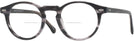 Round Striated Grey Seattle Eyeworks 1003 Bifocal View #1