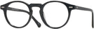 Round Black Seattle Eyeworks 1003 Single Vision Full Frame View #1