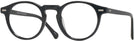 Round Black Seattle Eyeworks 1003 Progressive No-Lines View #1