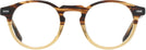 Round Brown Fade Seattle Eyeworks 1003 Single Vision Full Frame View #2