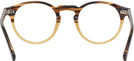 Round Brown Fade Seattle Eyeworks 1003 Single Vision Full Frame View #4