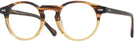 Round Brown Fade Seattle Eyeworks 1003 Single Vision Full Frame View #1
