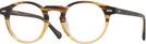 Round Brown Fade Seattle Eyeworks 1003 Progressive No-Lines View #1