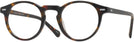 Round Tortoise Seattle Eyeworks 1003 Single Vision Full Frame View #1