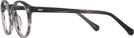 Round Striated Grey Seattle Eyeworks 1003 Single Vision Full Frame View #3