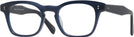 Square Blue Seattle Eyeworks 1004 Progressive No-Lines View #1