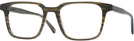 Square Striated Green Seattle Eyeworks 1005 Progressive No-Lines View #1
