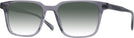 Square Transparent Grey Seattle Eyeworks 1005 w/ Gradient Progressive Reading Sunglasses View #1
