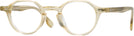 Round Transparent Yellow Seattle Eyeworks 1006 Single Vision Full Frame View #1