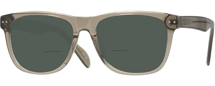 Square Transparent Grey Seattle Eyeworks 1008 Bifocal Reading Sunglasses View #1