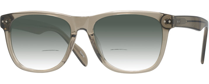 Square Transparent Grey Seattle Eyeworks 1008 w/ Gradient Bifocal Reading Sunglasses View #1