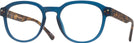Round Blue/tortoise Seattle Eyeworks 1011 Single Vision Full Frame View #1