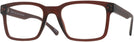 Square Brown Seattle Eyeworks 1012 Single Vision Full Frame View #1