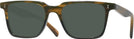 Square Striated Moss Brown Seattle Eyeworks 1020 Progressive Reading Sunglasses View #1