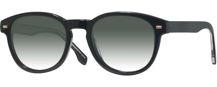 Round Black Seattle Eyeworks 1021 w/ Gradient Progressive Reading Sunglasses View #1
