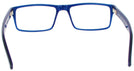 Rectangle Black/Blue Pin Stripe Seattle Eyeworks 927 Computer Style Progressive View #4