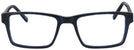 Square Black/Blue Pinstripe Seattle Eyeworks 945 Progressive No-Lines View #2