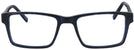 Square Black/Blue Pinstripe Seattle Eyeworks 945 Single Vision Full Frame View #2