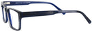 Square Black/Blue Pinstripe Seattle Eyeworks 945 Progressive No-Lines View #3