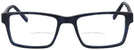 Square Black/Blue Pinstripe Seattle Eyeworks 945 Bifocal View #2