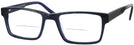 Square Black/Blue Pinstripe Seattle Eyeworks 945 Bifocal View #1