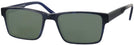 Square Black/Blue Pinstripe Seattle Eyeworks 945 Progressive Reading Sunglasses View #1
