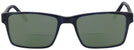 Square Black/Blue Pinstripe Seattle Eyeworks 945 Bifocal Reading Sunglasses View #2