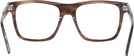 Square Transparent Brown Seattle Eyeworks 984 Single Vision Full Frame View #4